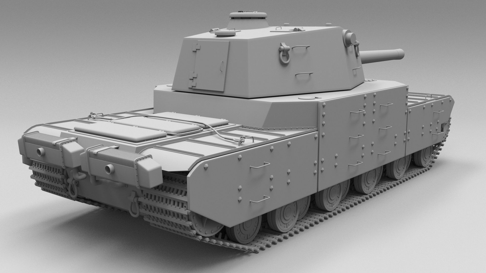 Type 2605 Super Heavy Tank Camouflages set 3D model_18