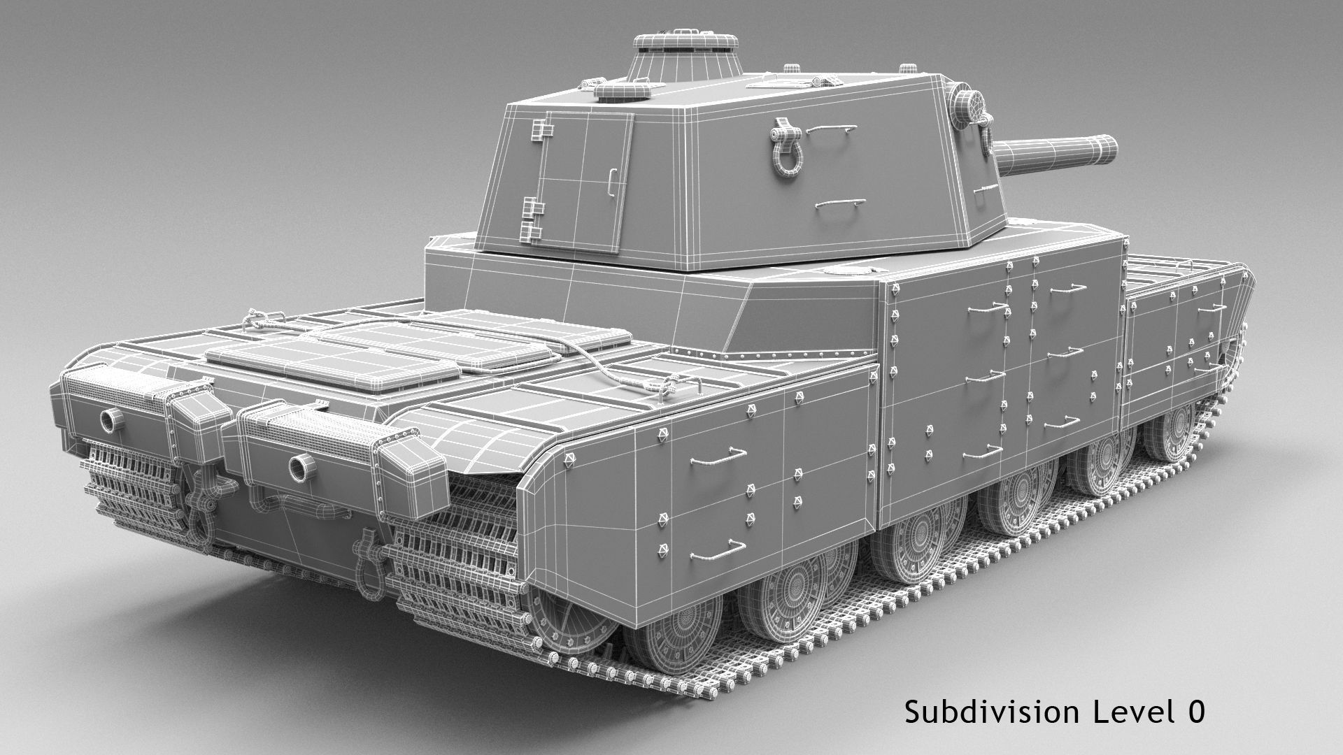 Type 2605 Super Heavy Tank Camouflages set 3D model_20