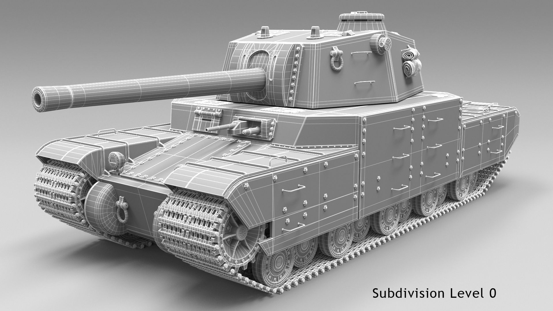 Type 2605 Super Heavy Tank Camouflages set 3D model_19