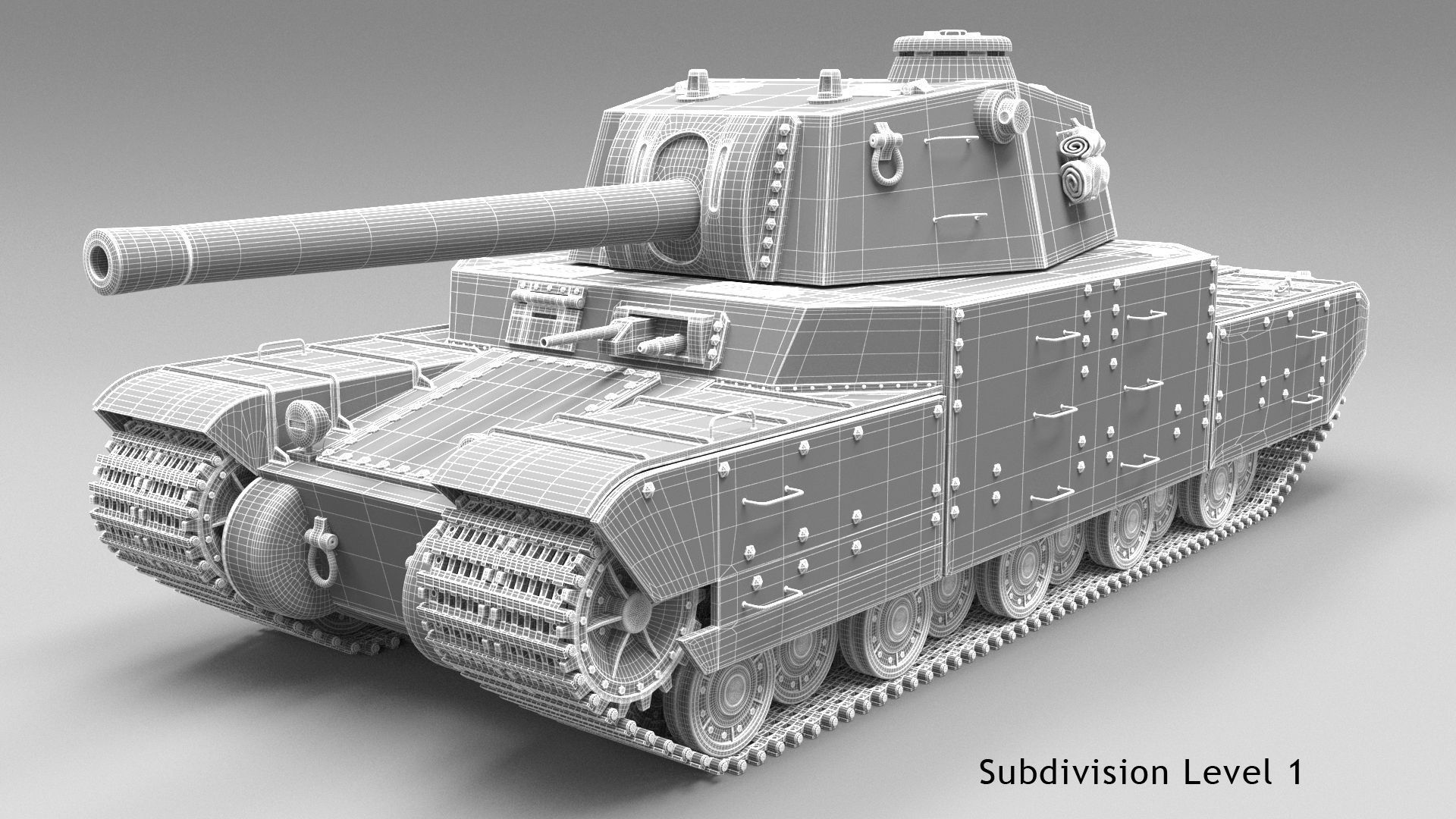 Type 2605 Super Heavy Tank Camouflages set 3D model_21