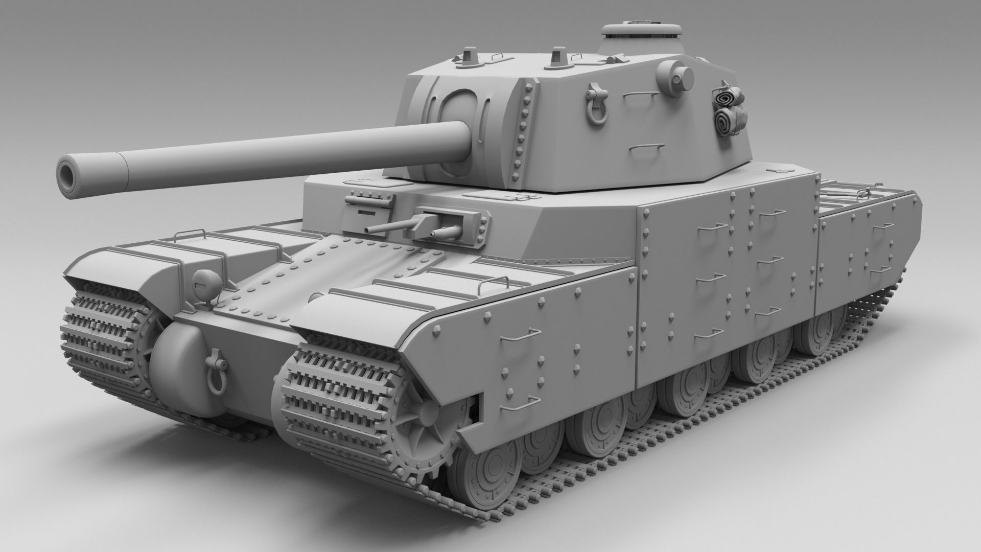 Type 2605 Super Heavy Tank Camouflages set 3D model_17