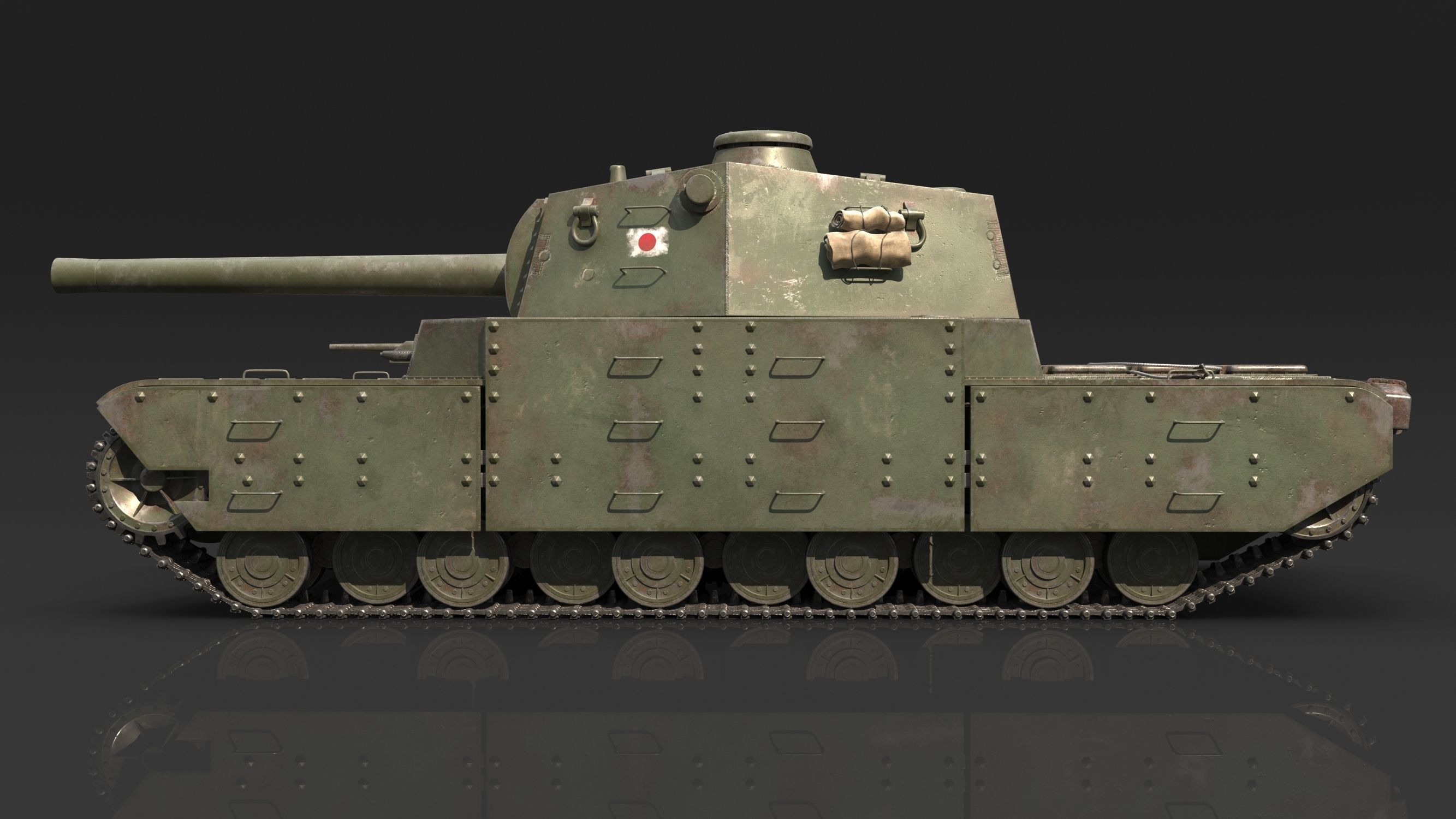 Type 2605 Super Heavy Tank Camouflages set 3D model_9