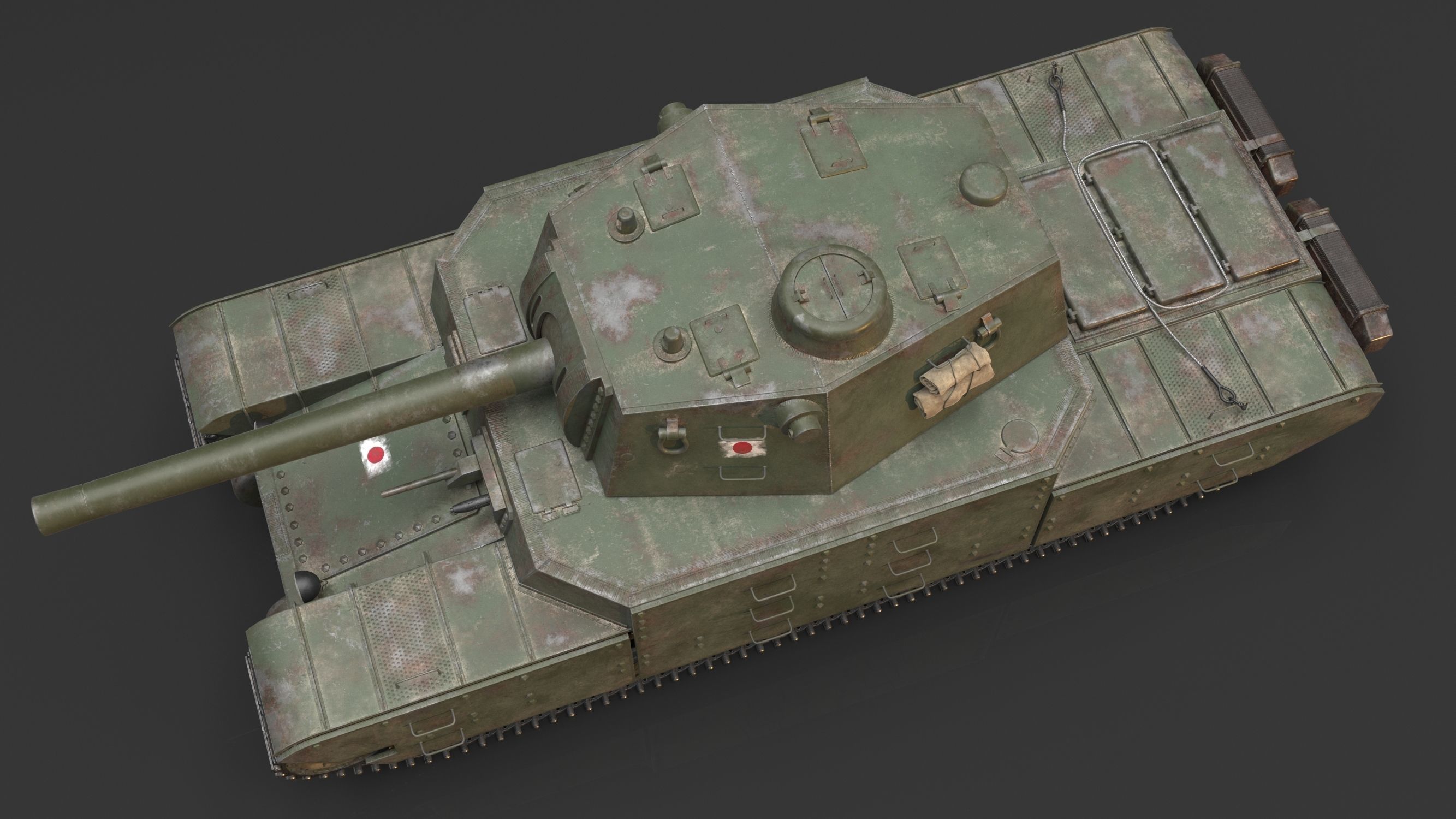 Type 2605 Super Heavy Tank Camouflages set 3D model_10