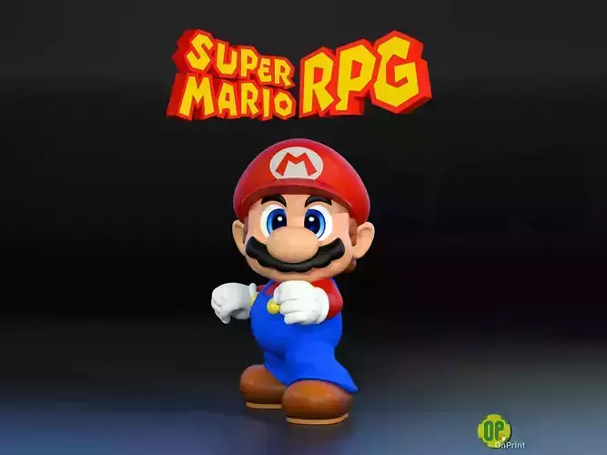 Super MARIO Bros 3D Printable Model - RPG Remake 3D print model