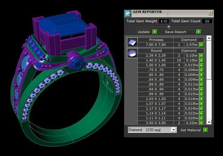Rings  3D print model_3