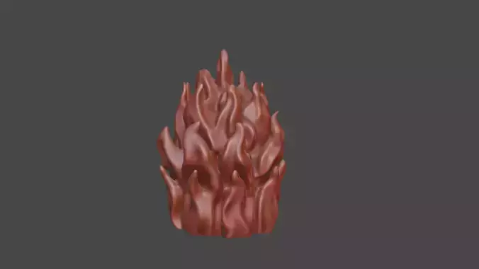 flame 3d model