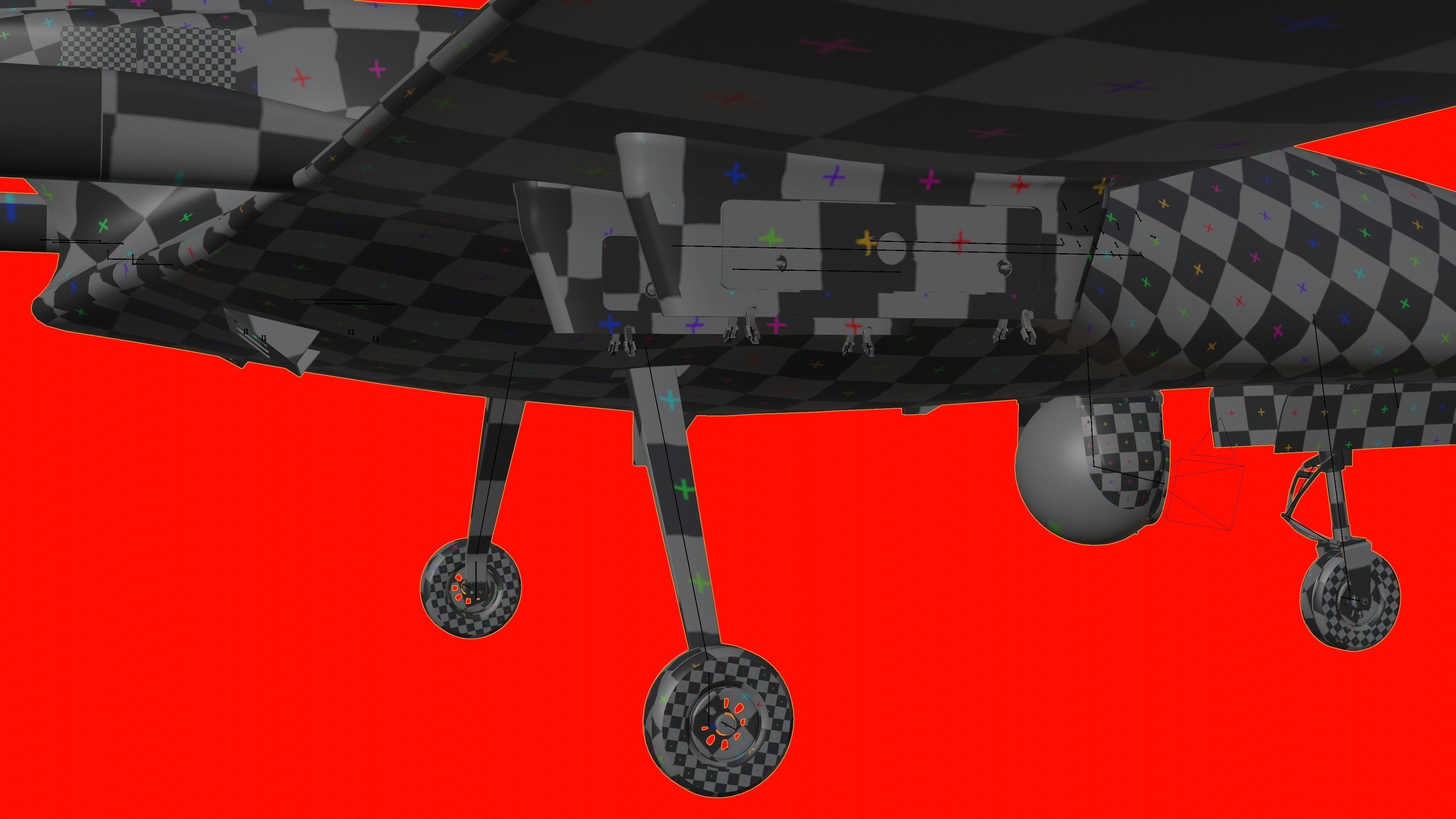 Bayraktar TB2  Low-poly 3D model_42