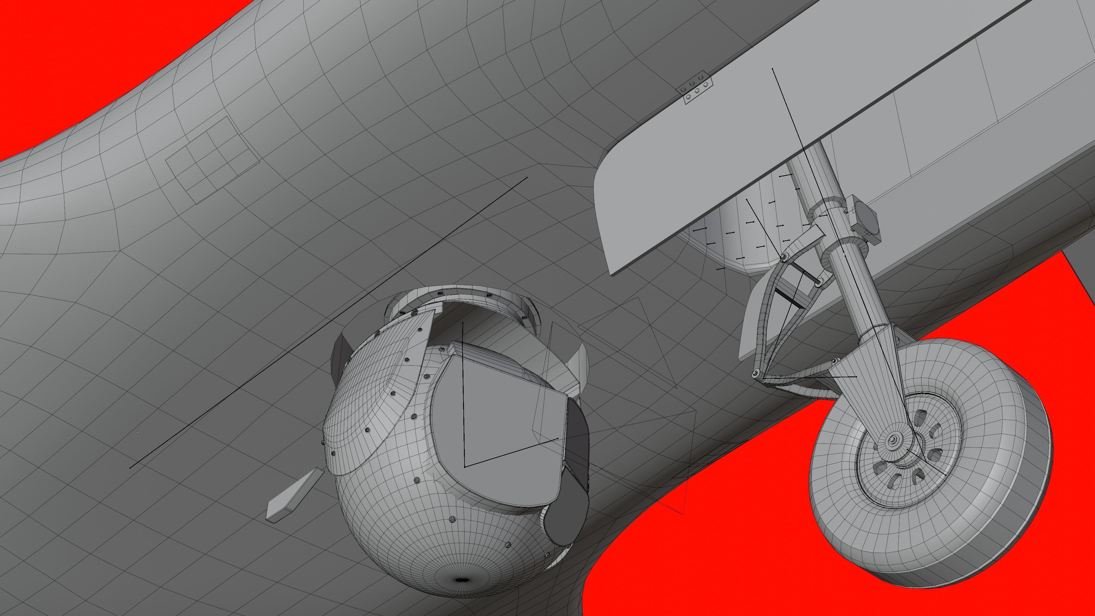 Bayraktar TB2  Low-poly 3D model_31