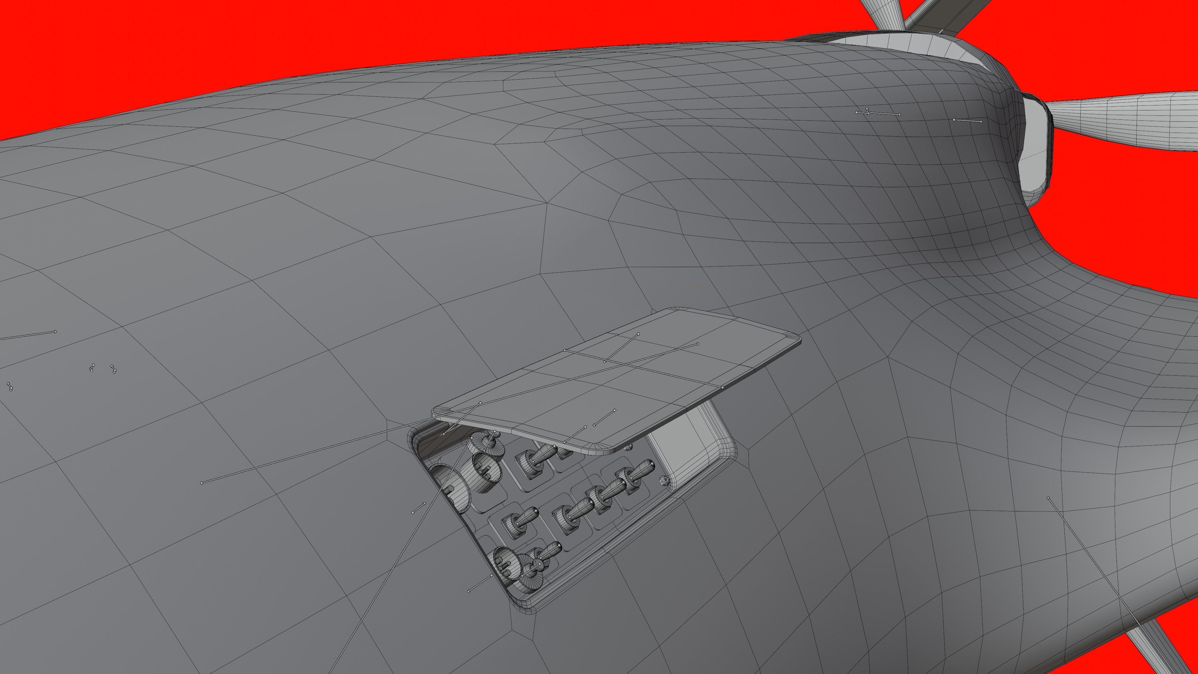 Bayraktar TB2  Low-poly 3D model_32