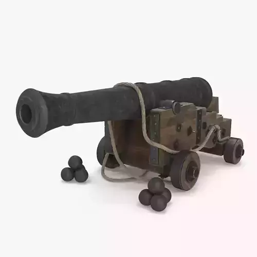 Medieval Gun 3D model