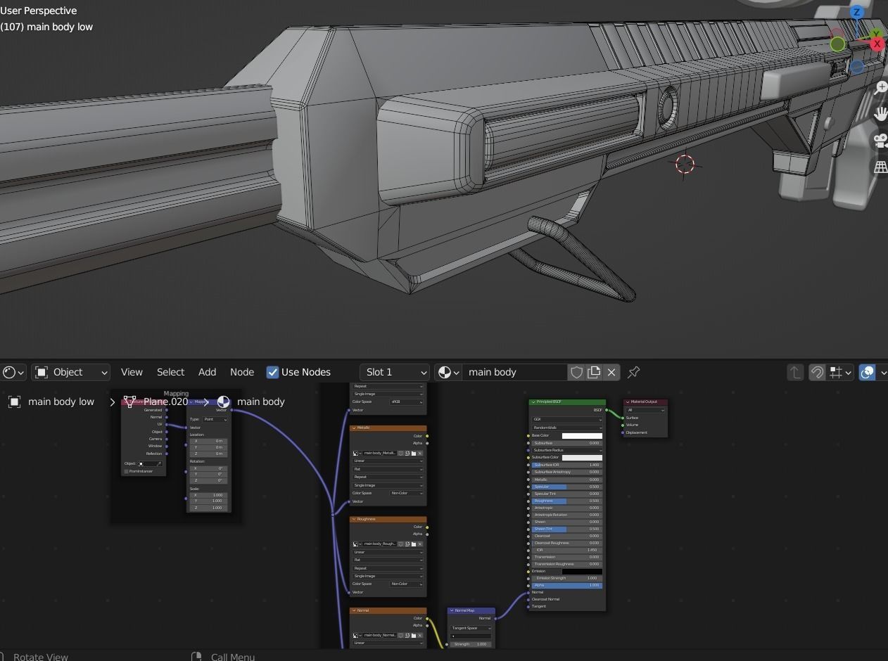 wasteland and oppressor  guns Low-poly 3D model_4