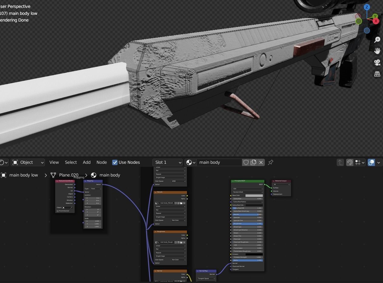 wasteland and oppressor  guns Low-poly 3D model_5