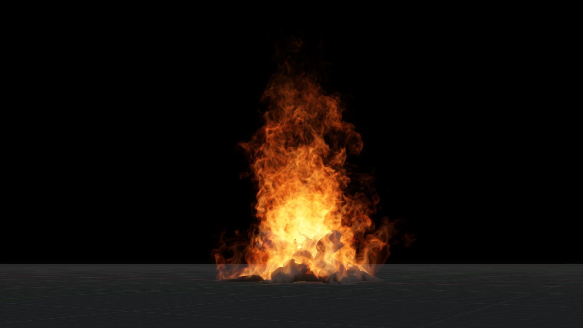 3D Bonefire fire 3D model_24