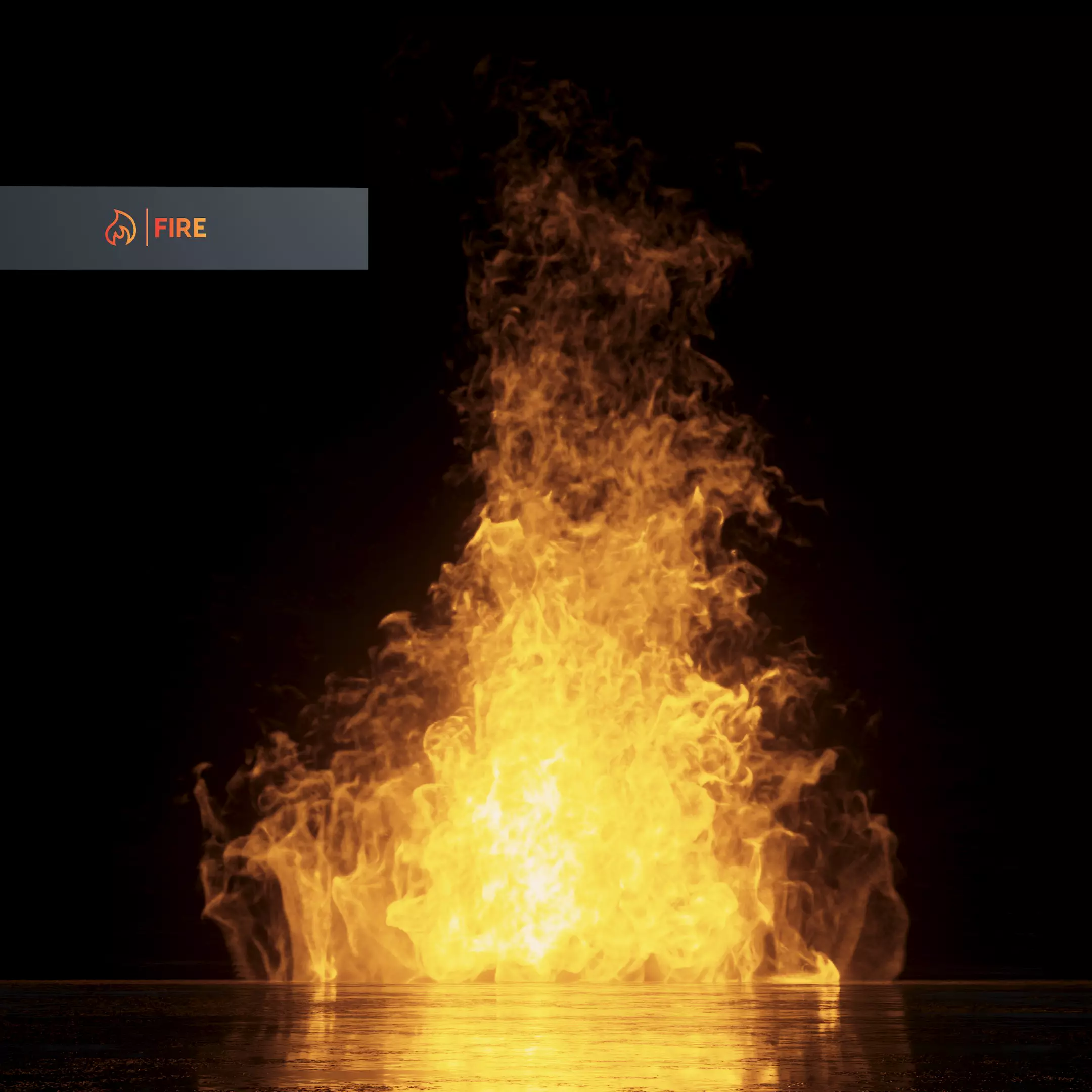 3D Bonefire fire 3D model_0