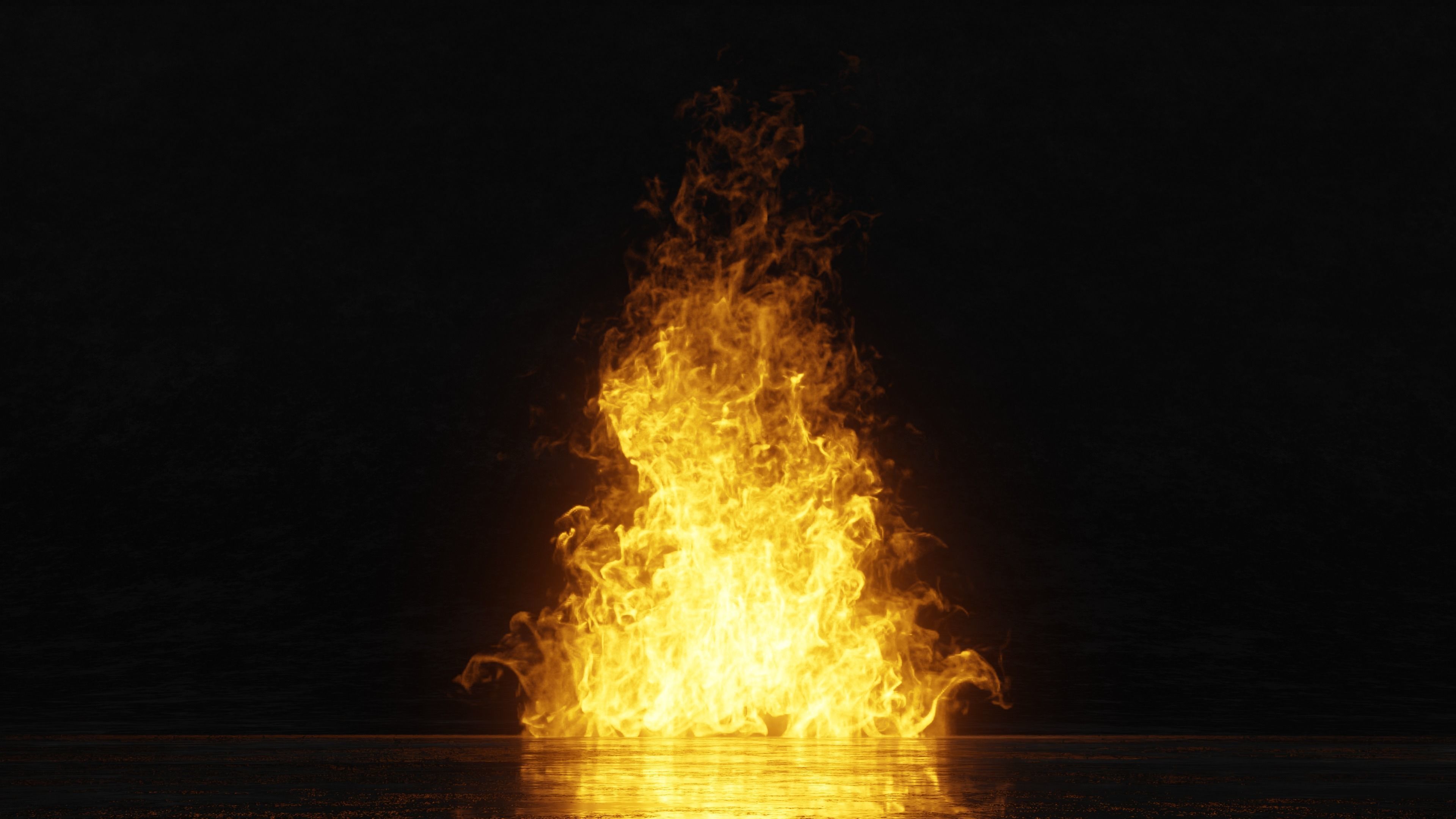 3D Bonefire fire 3D model_7