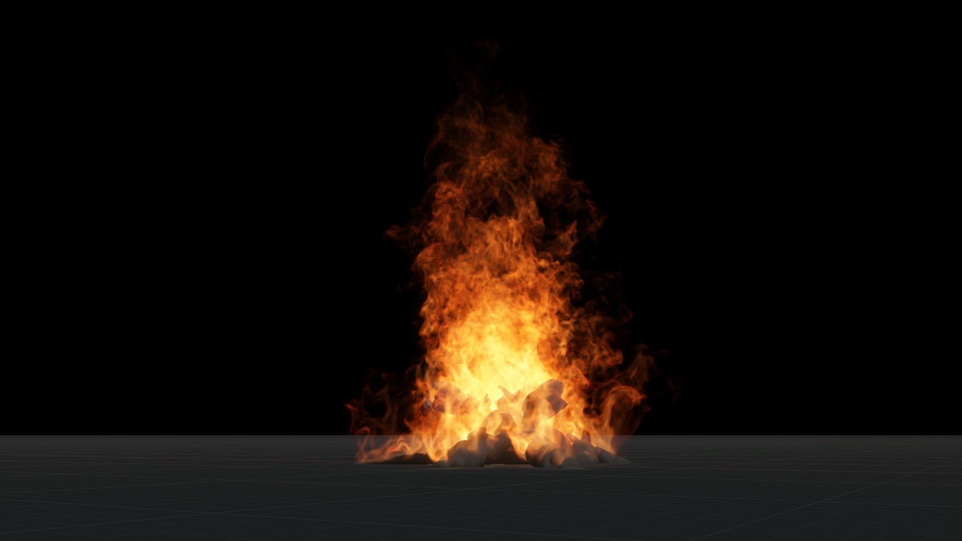 3D Bonefire fire 3D model_30