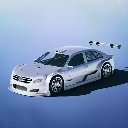 Mercedes Benz C Class Touring Race 2018 Low-poly 3D model