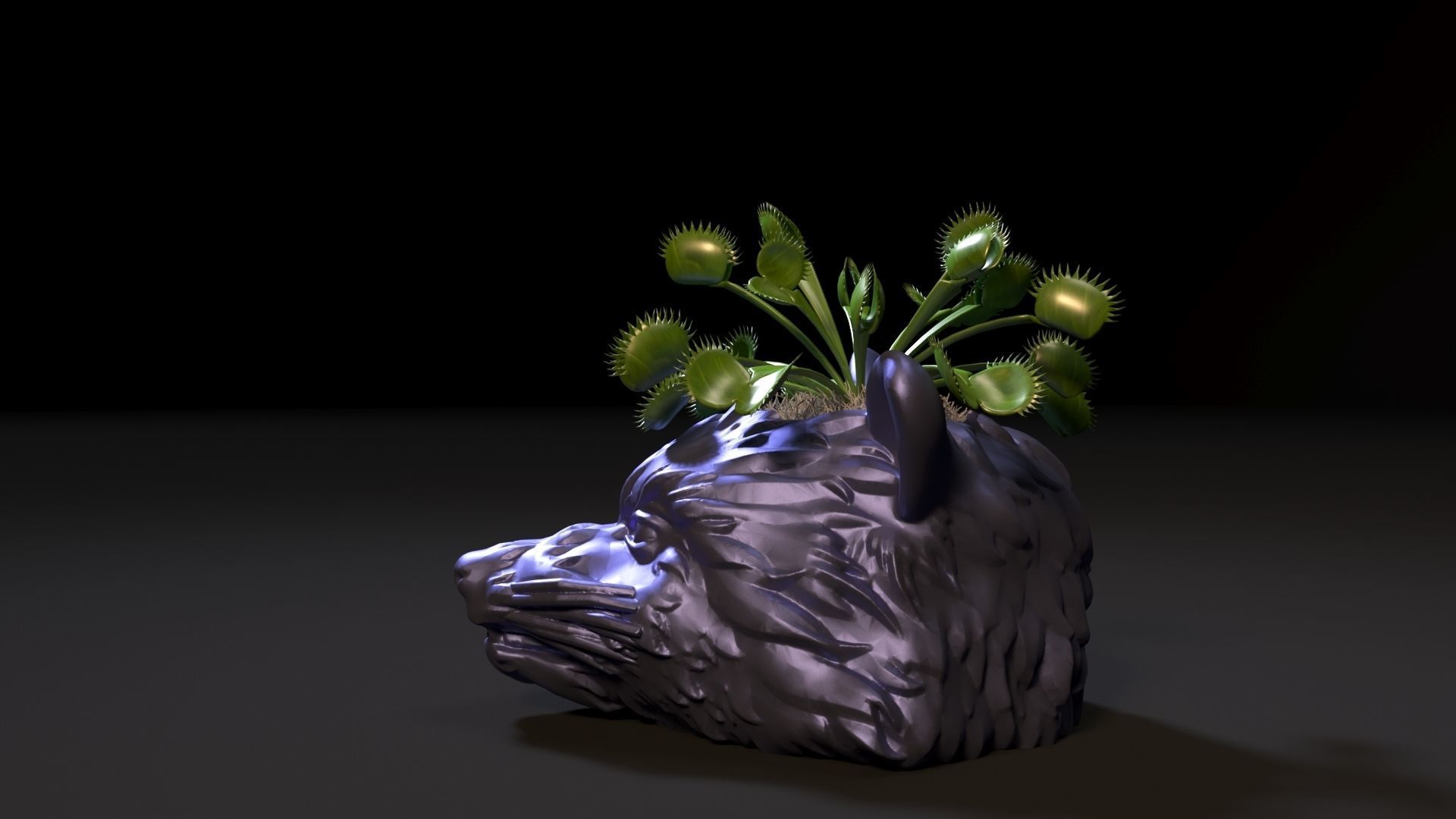 Rocket Raccoon planters 3D print model_2