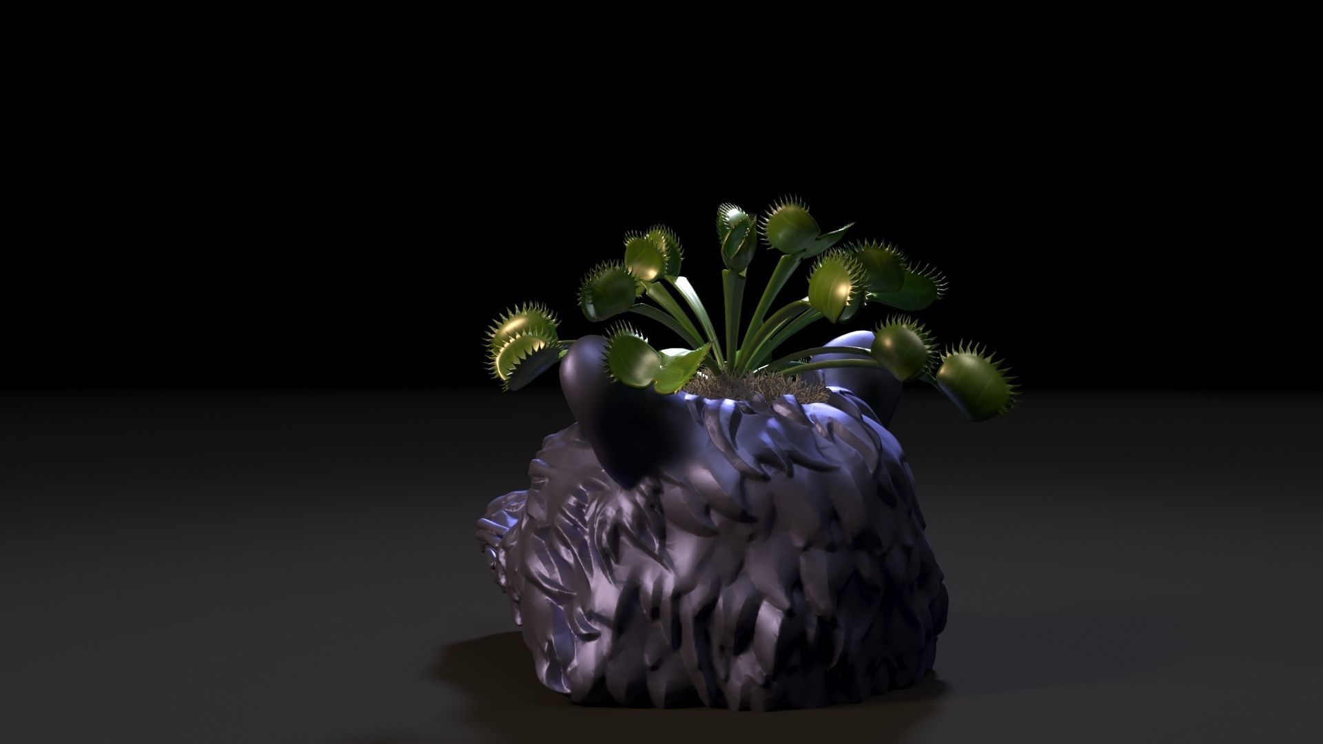 Rocket Raccoon planters 3D print model_3