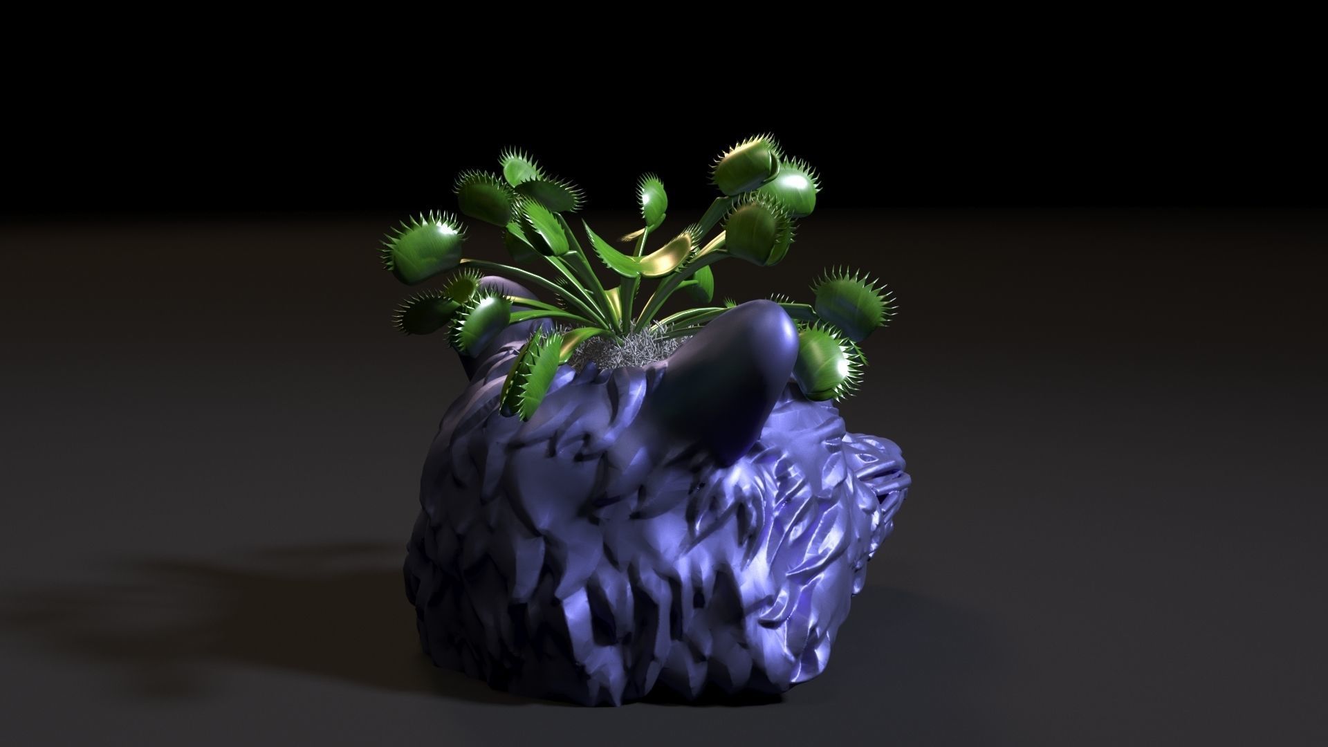 Rocket Raccoon planters 3D print model_5