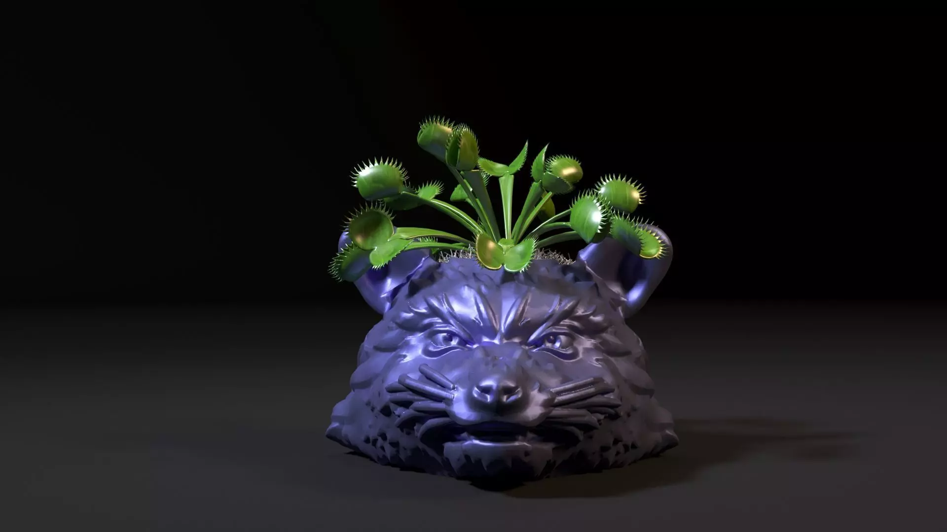 Rocket Raccoon planters 3D print model_0