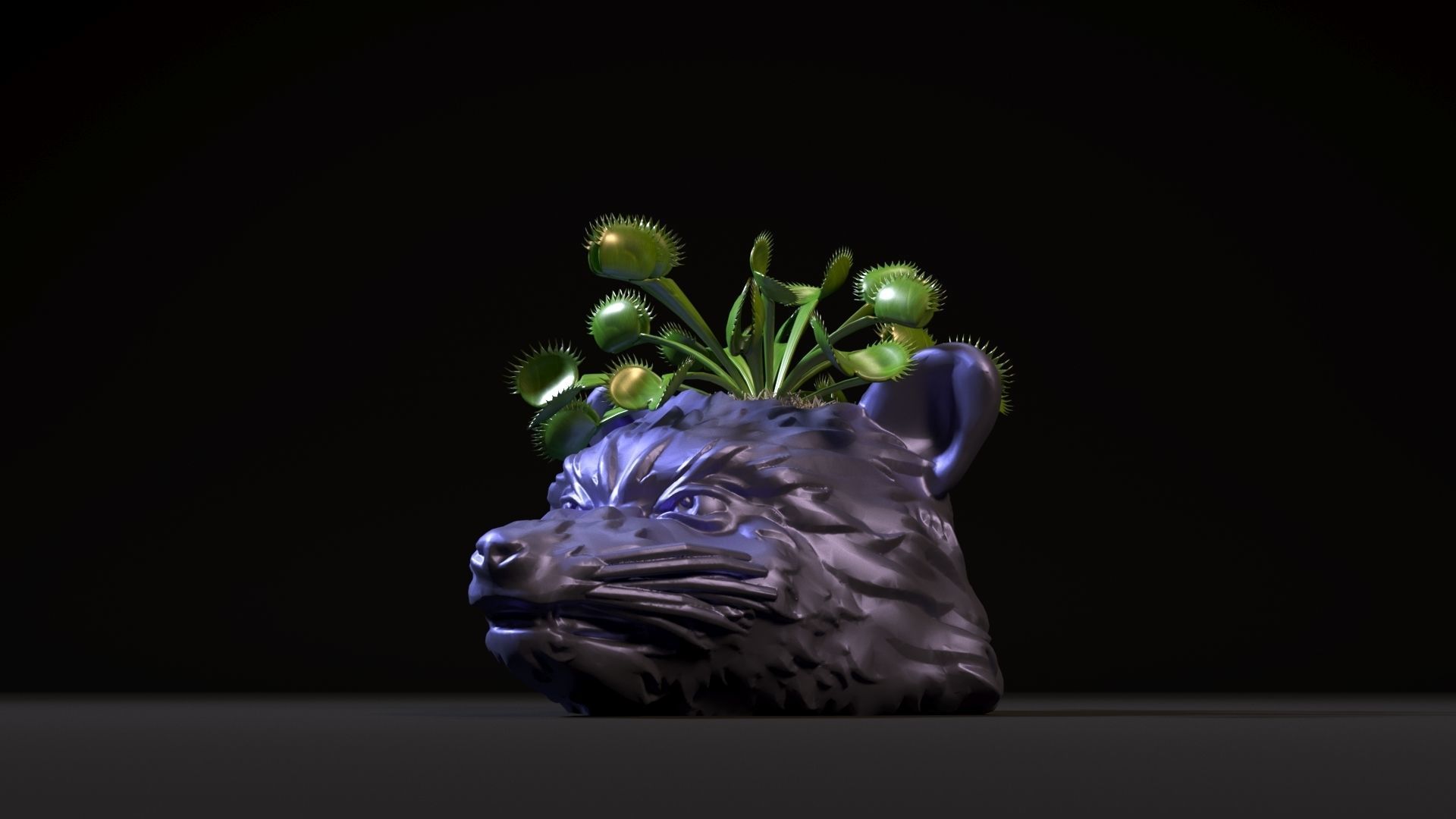 Rocket Raccoon planters 3D print model_9