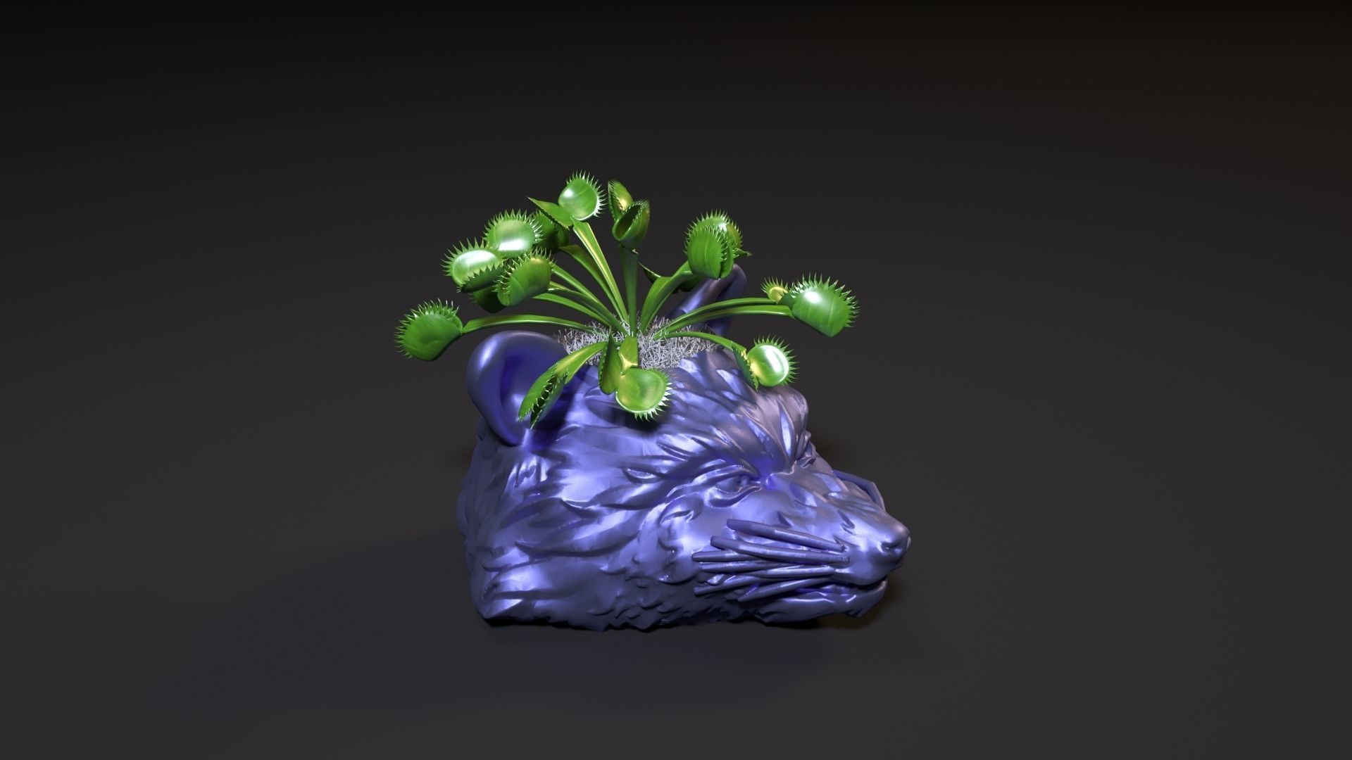 Rocket Raccoon planters 3D print model_7