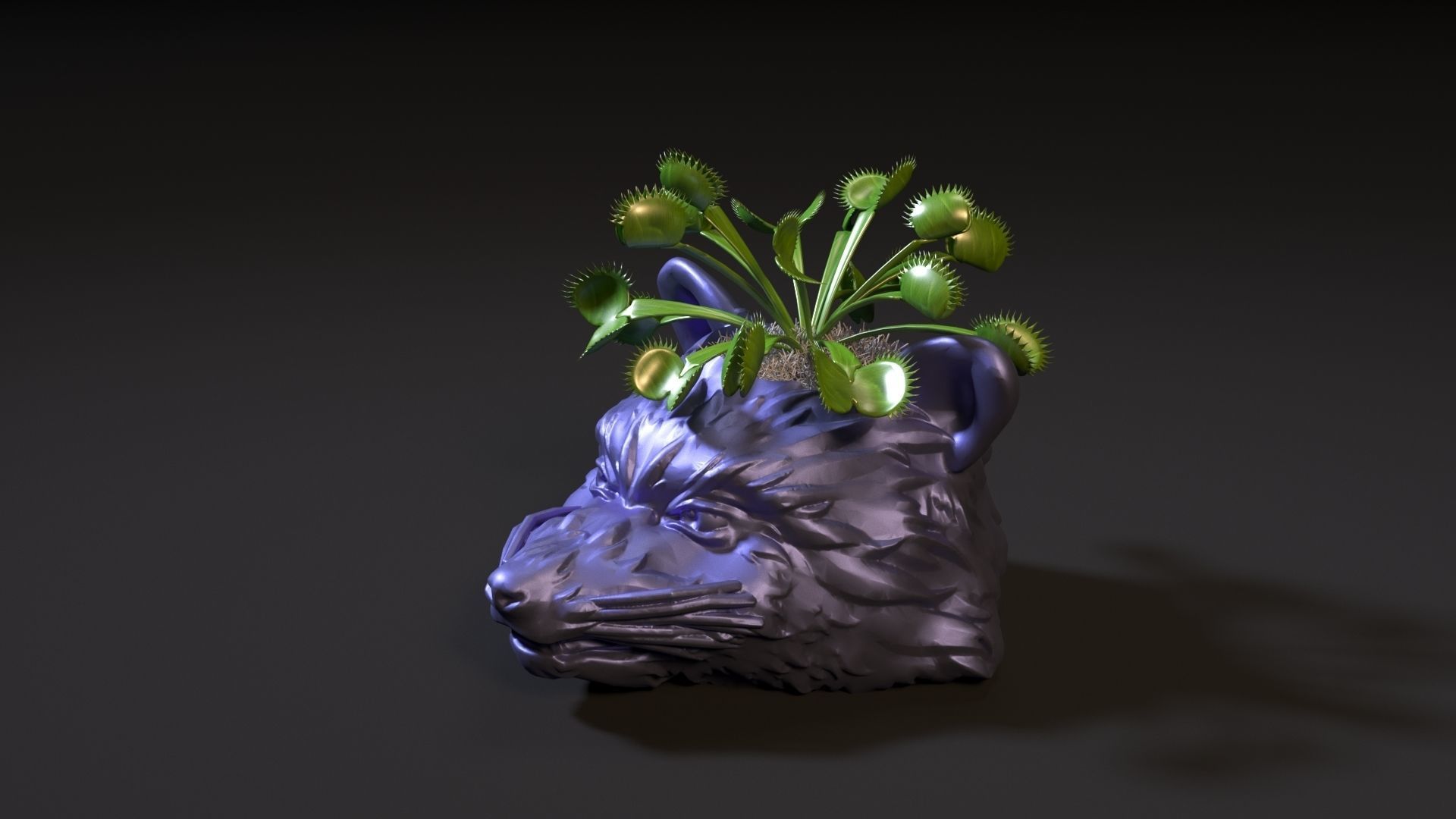 Rocket Raccoon planters 3D print model_1