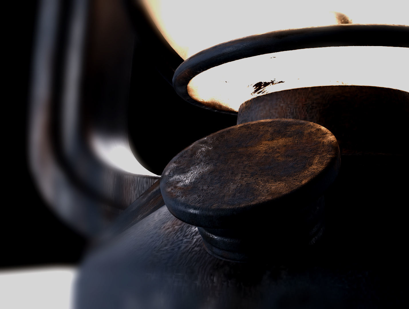 Kerosene lamp 3D model_3