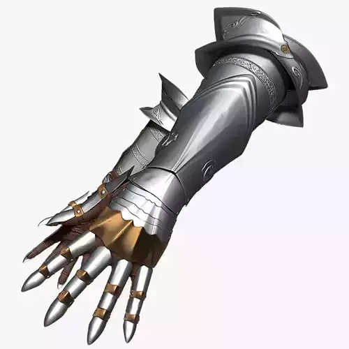 Female Knigt Hand Wrist Elbow Armor Sculpt Project 3D model Female Knigt Hand Wrist Elbow Armor Sculpt Project 3D model