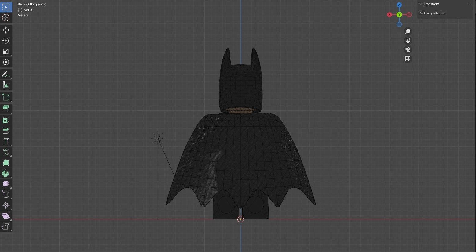 Lego Batman Rigged Low-poly 3D model_8