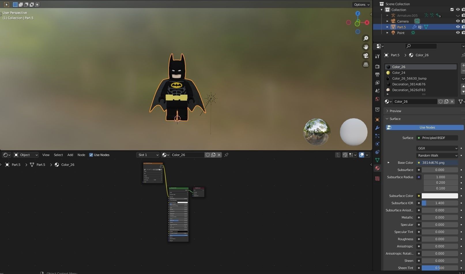 Lego Batman Rigged Low-poly 3D model_11