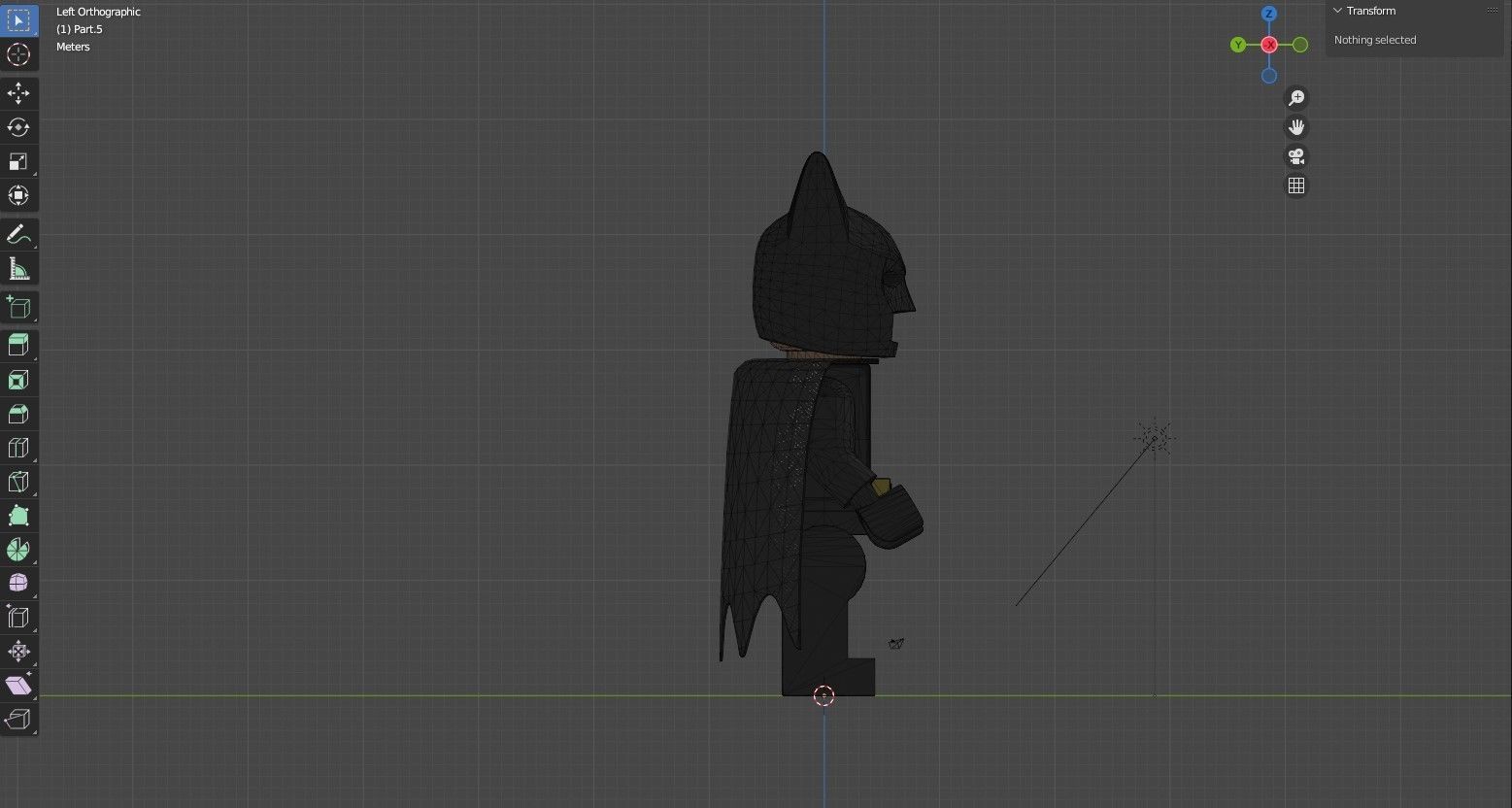 Lego Batman Rigged Low-poly 3D model_7