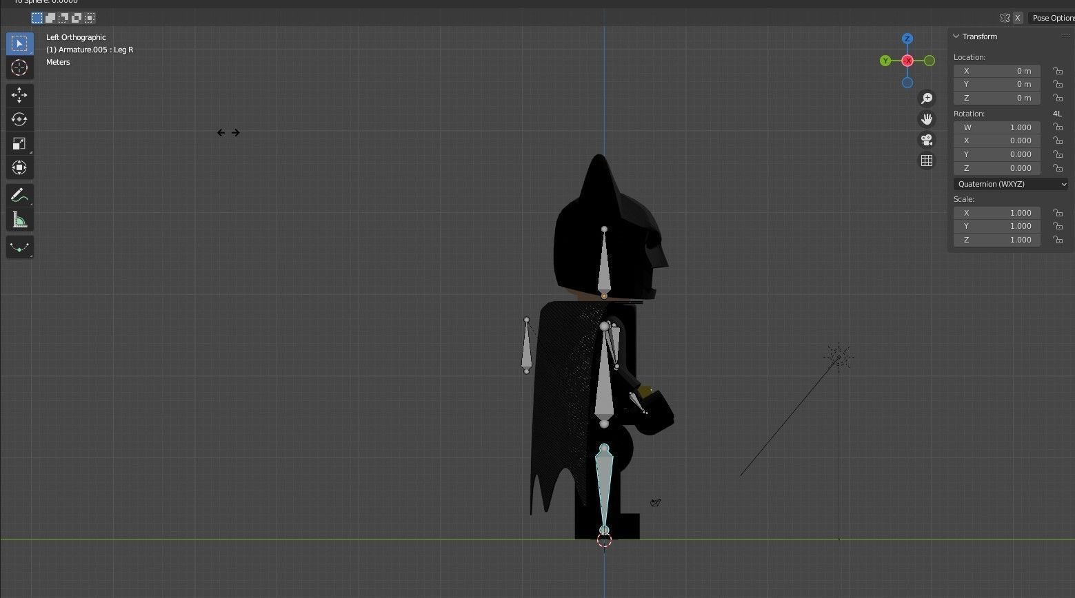 Lego Batman Rigged Low-poly 3D model_2