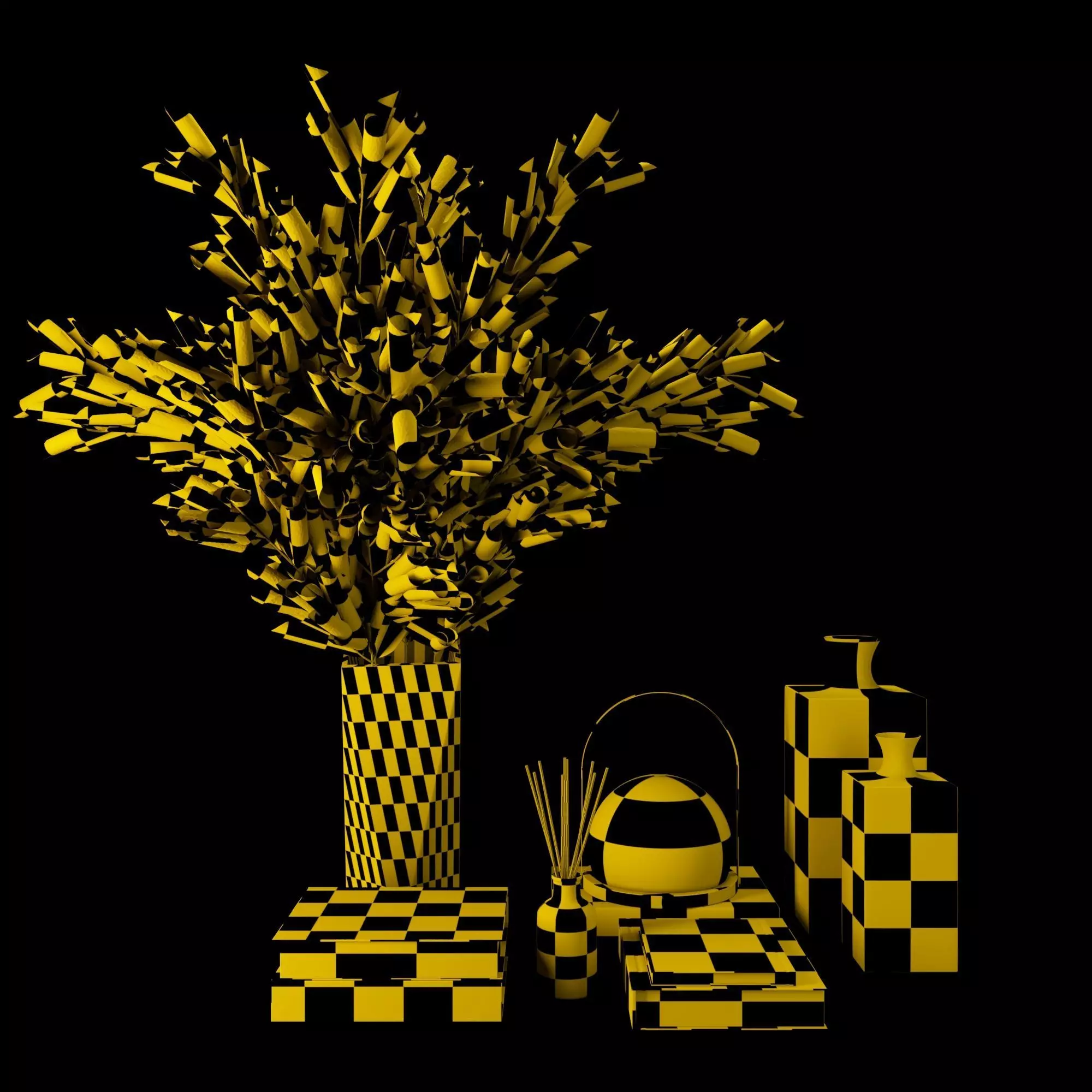 Decorative Set03 3D model_0