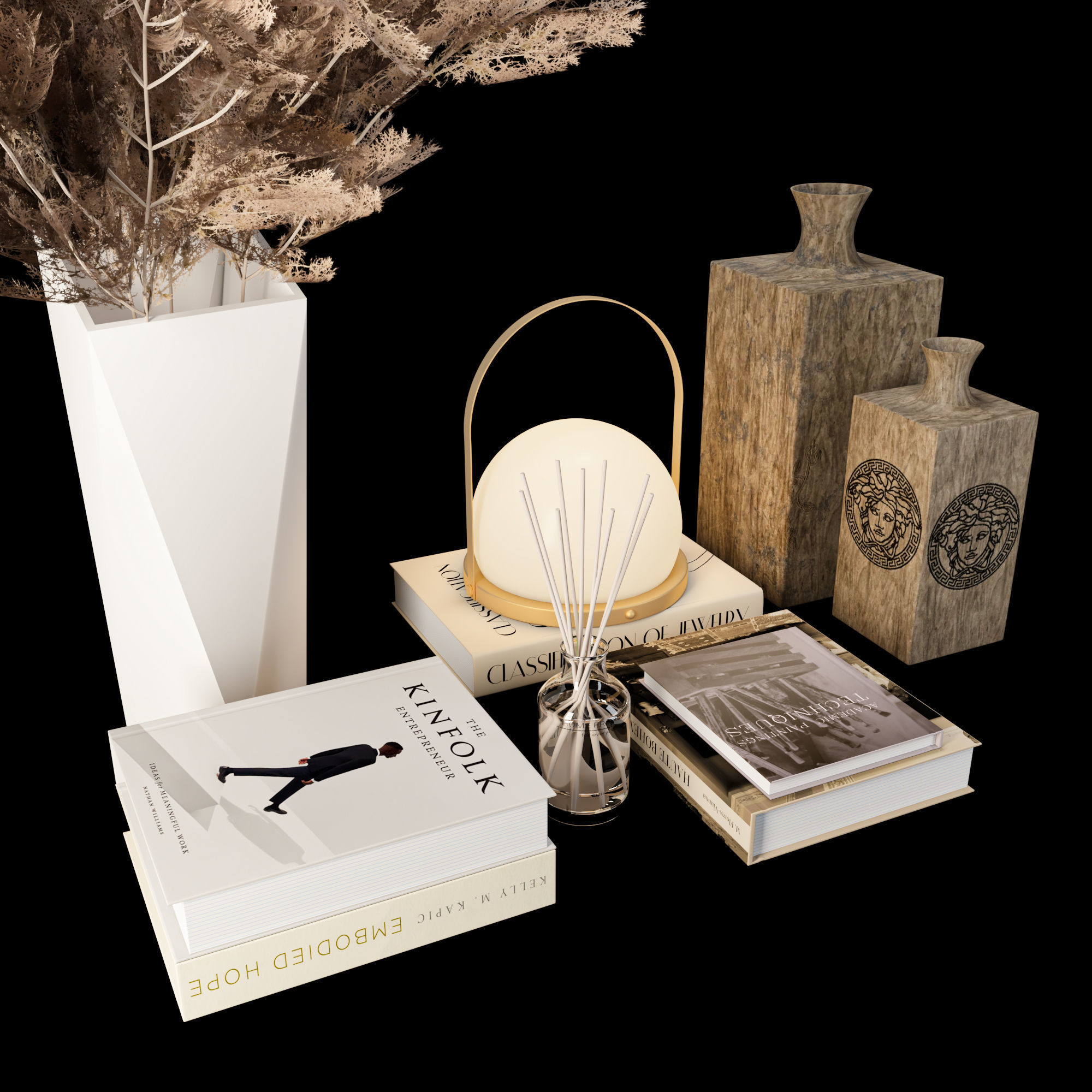 Decorative Set03 3D model_2