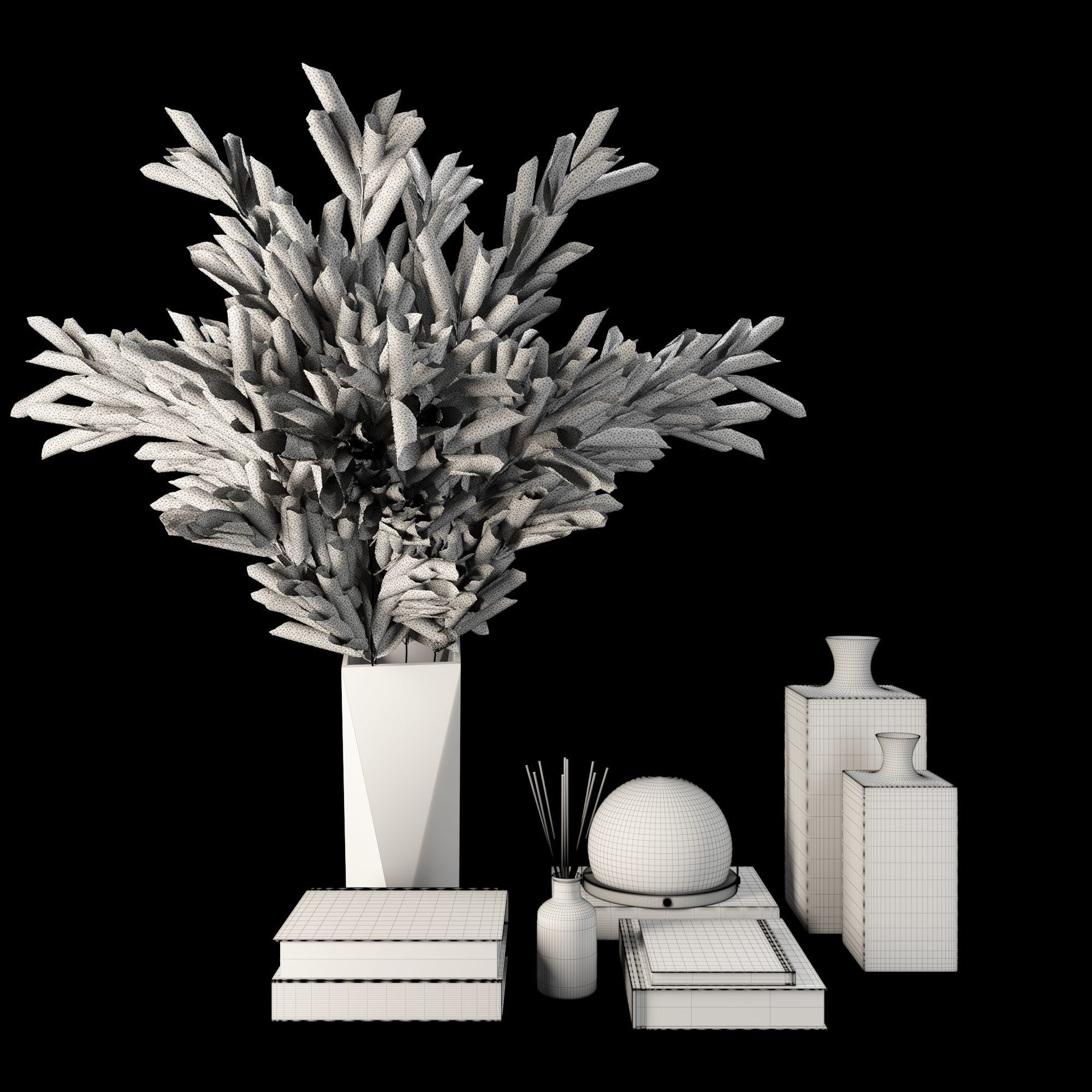 Decorative Set03 3D model_3