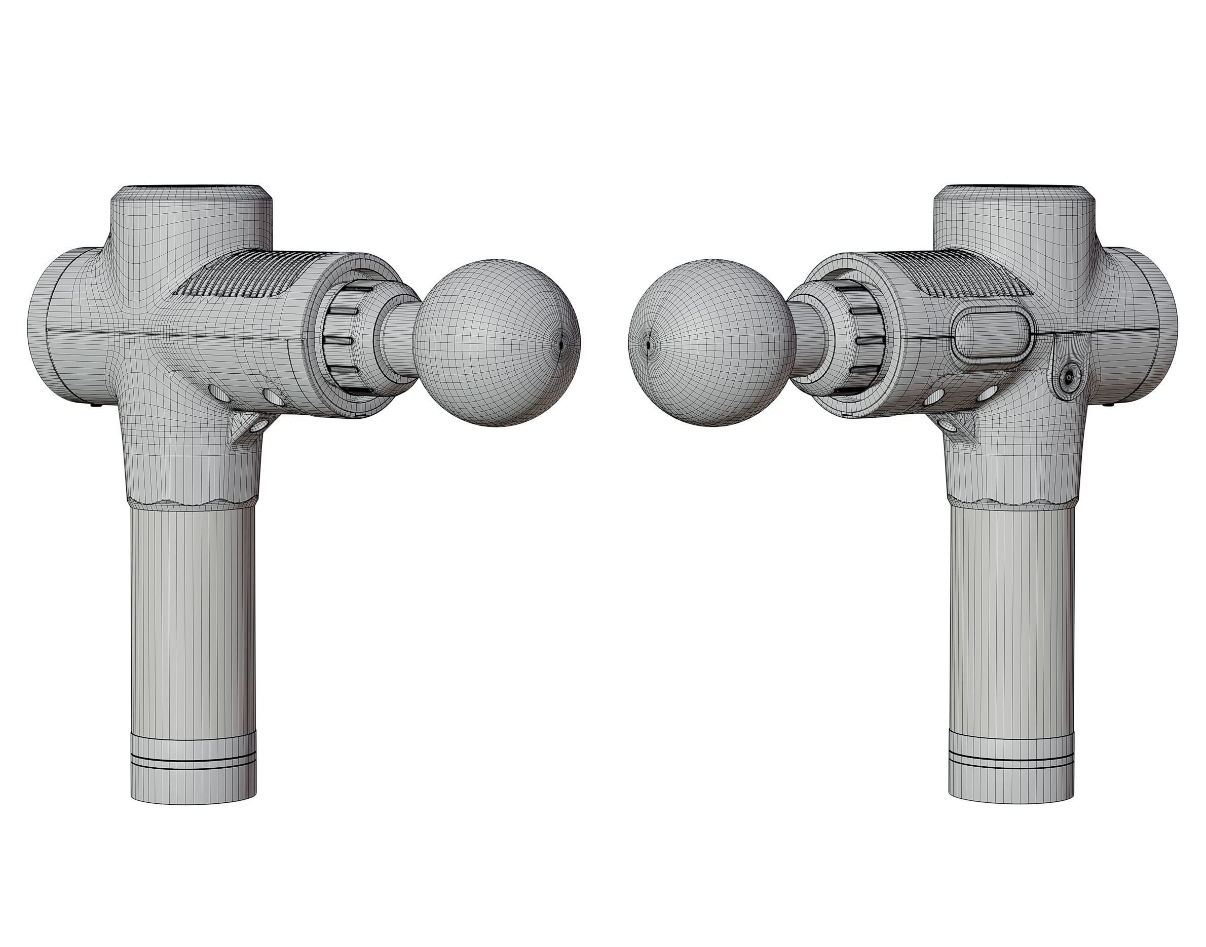 Massage gun 3D model_12