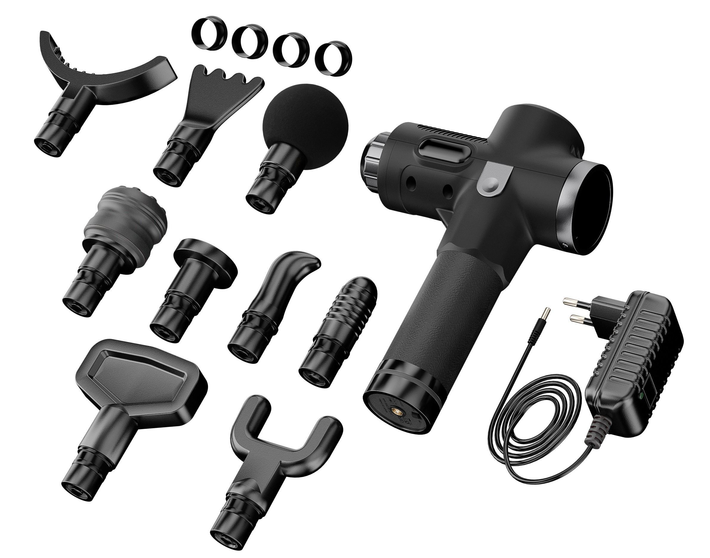 Massage gun 3D model_1