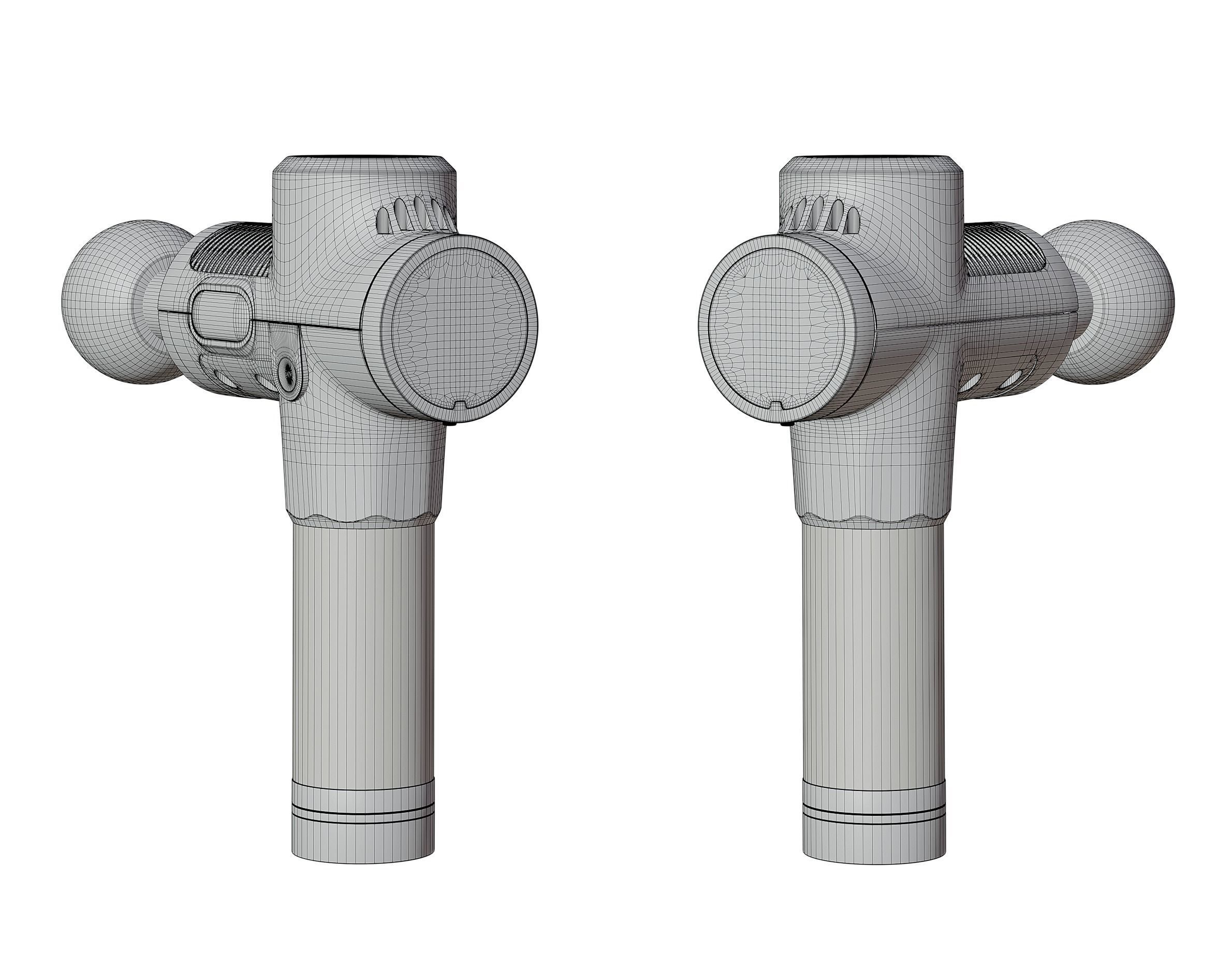 Massage gun 3D model_11