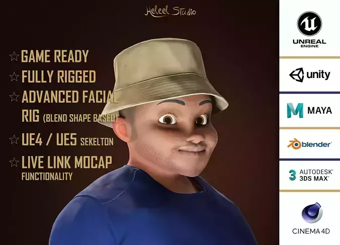 High Quality Cartoon Fat Boy