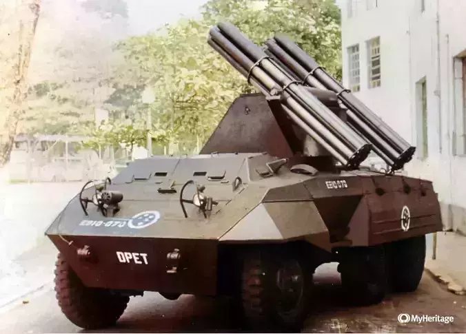 Brazilian Army M8 Greyhound Rocket Launcher Prototype Turret 3D 3D print model