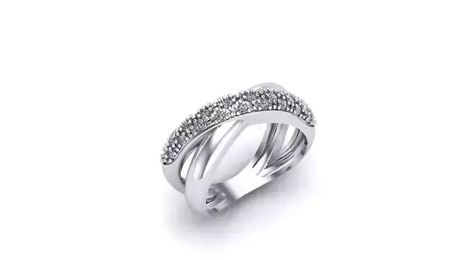 Anel cravacao cruzado 