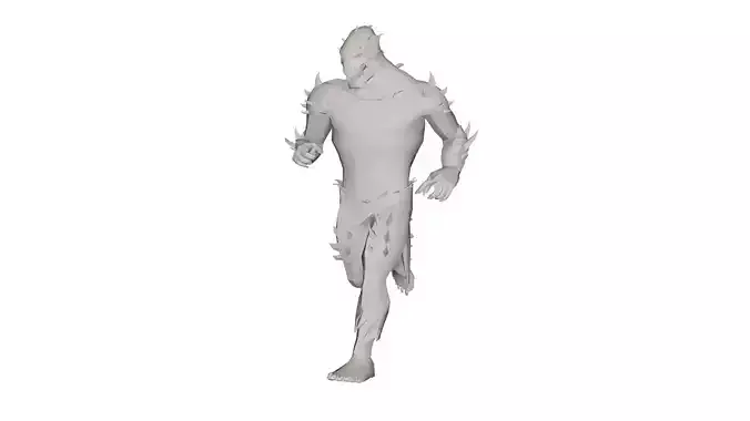 Monster figure of man running