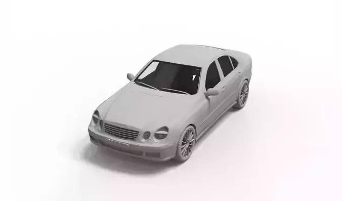 Mercedes Benz E Class 2007 3D print model