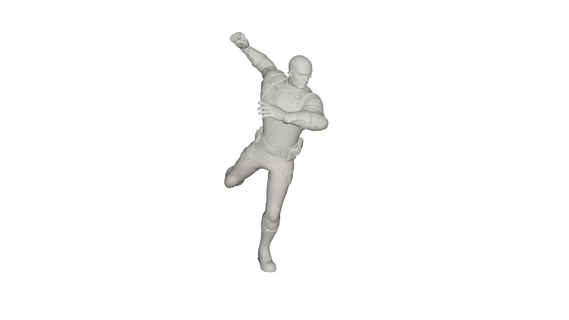 Superhero concept 3D model_0