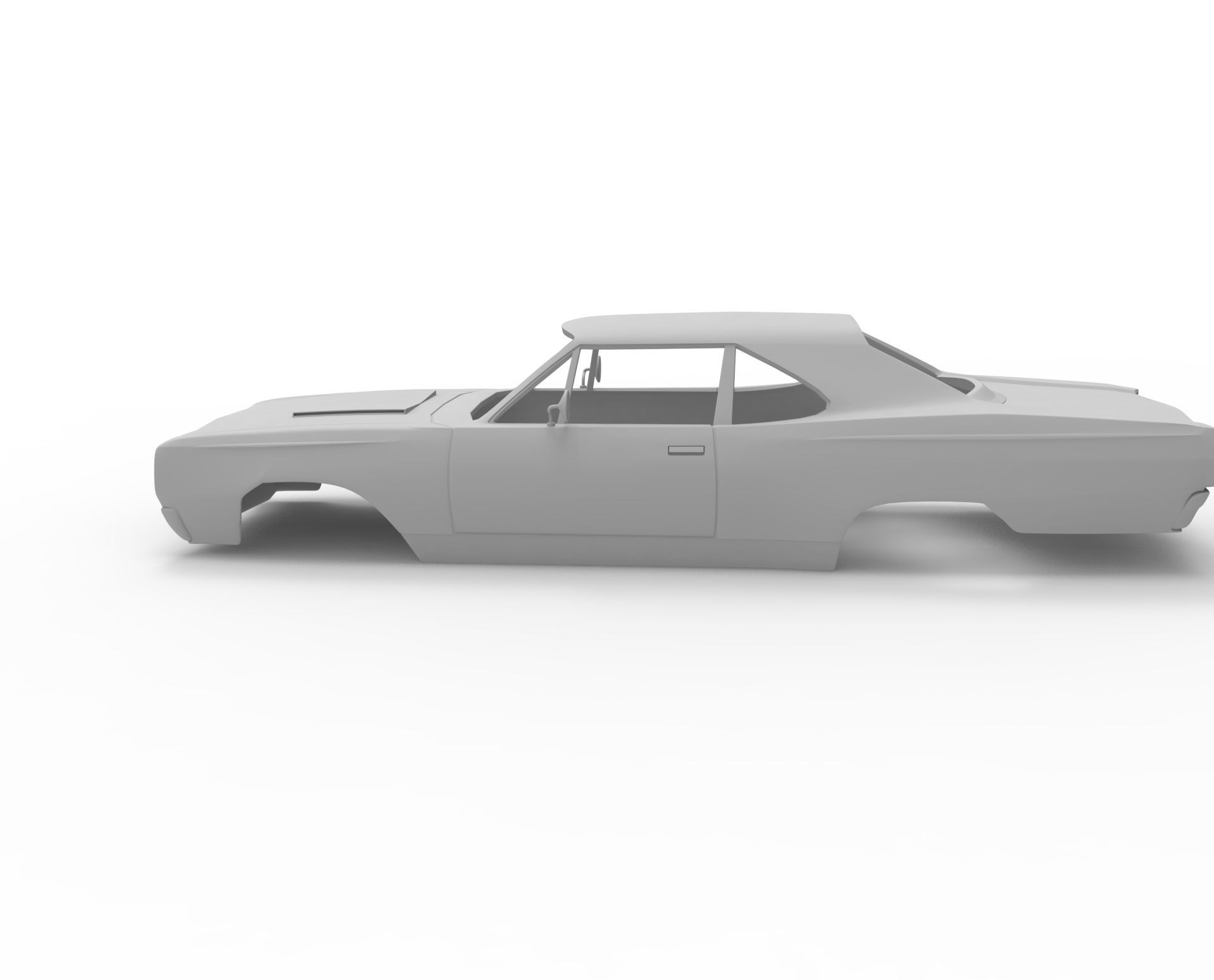 Plymouth road runner 1969 3D print model_9