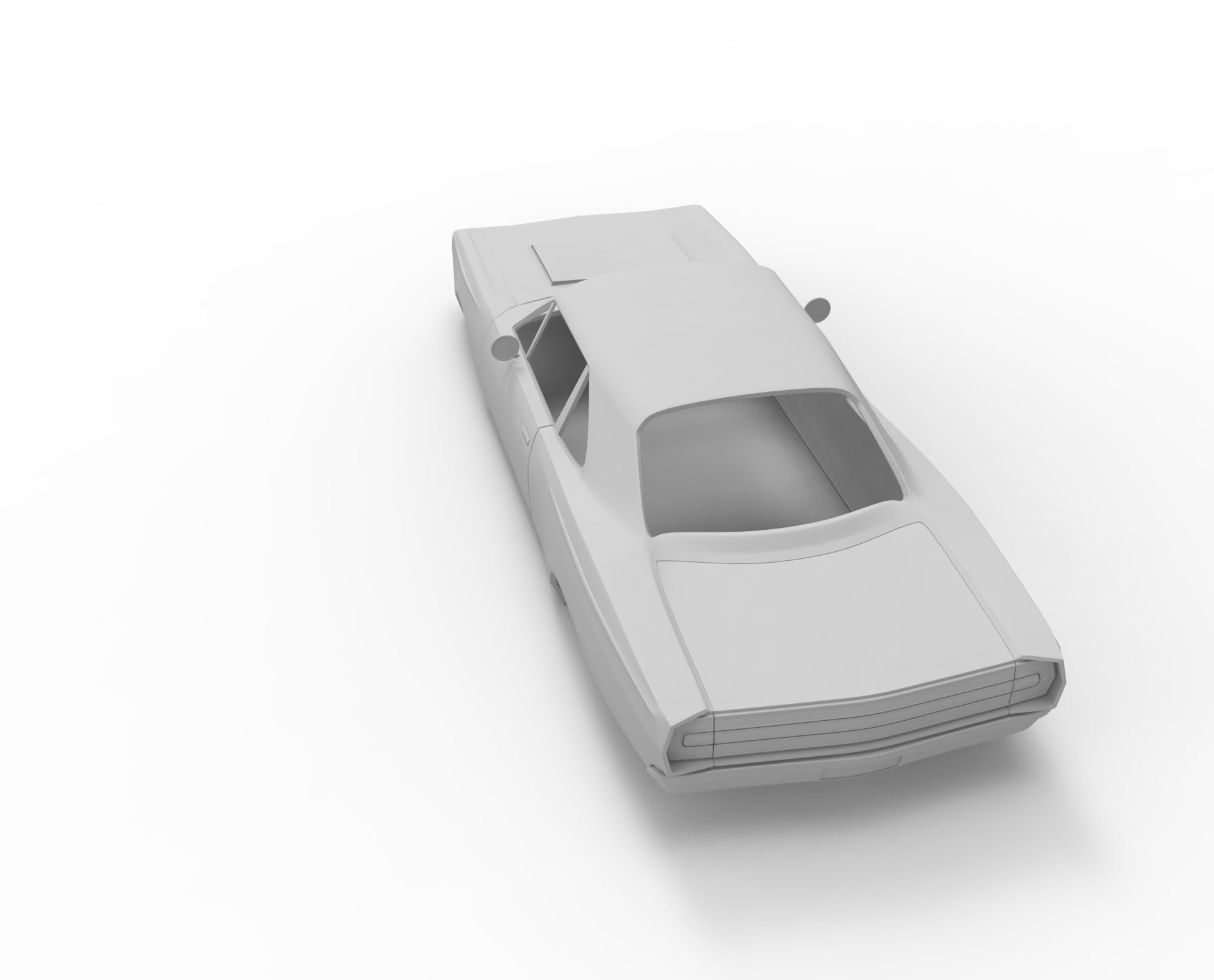 Plymouth road runner 1969 3D print model_5