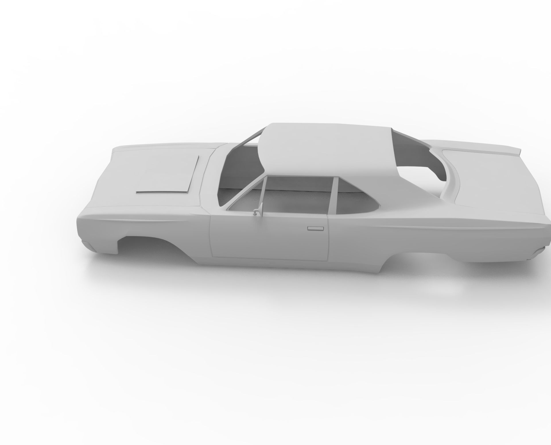 Plymouth road runner 1969 3D print model_7