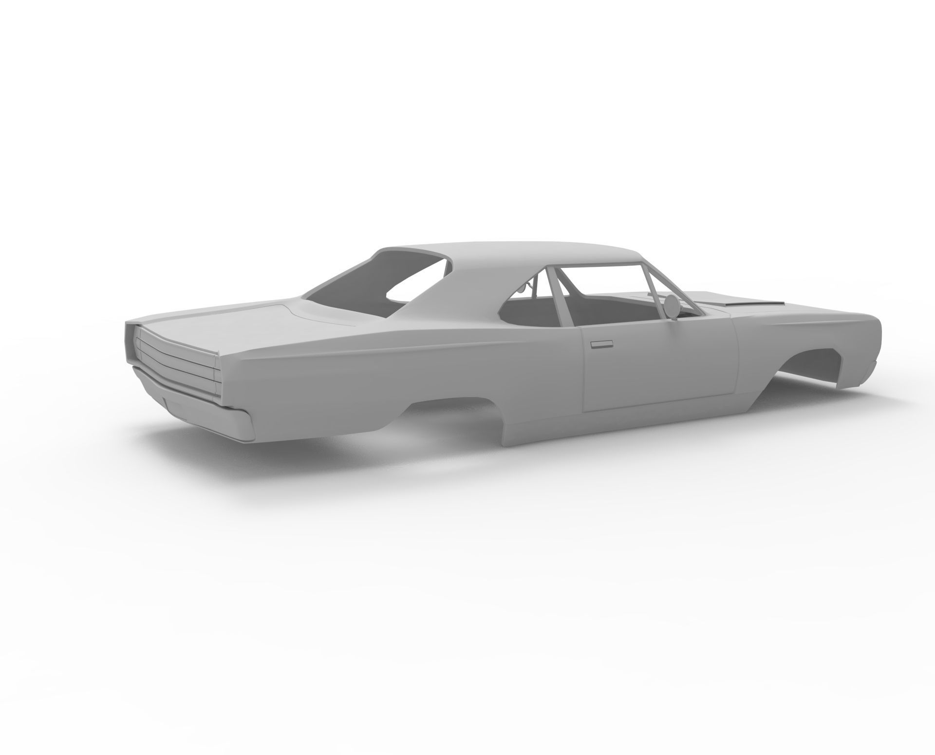 Plymouth road runner 1969 3D print model_2